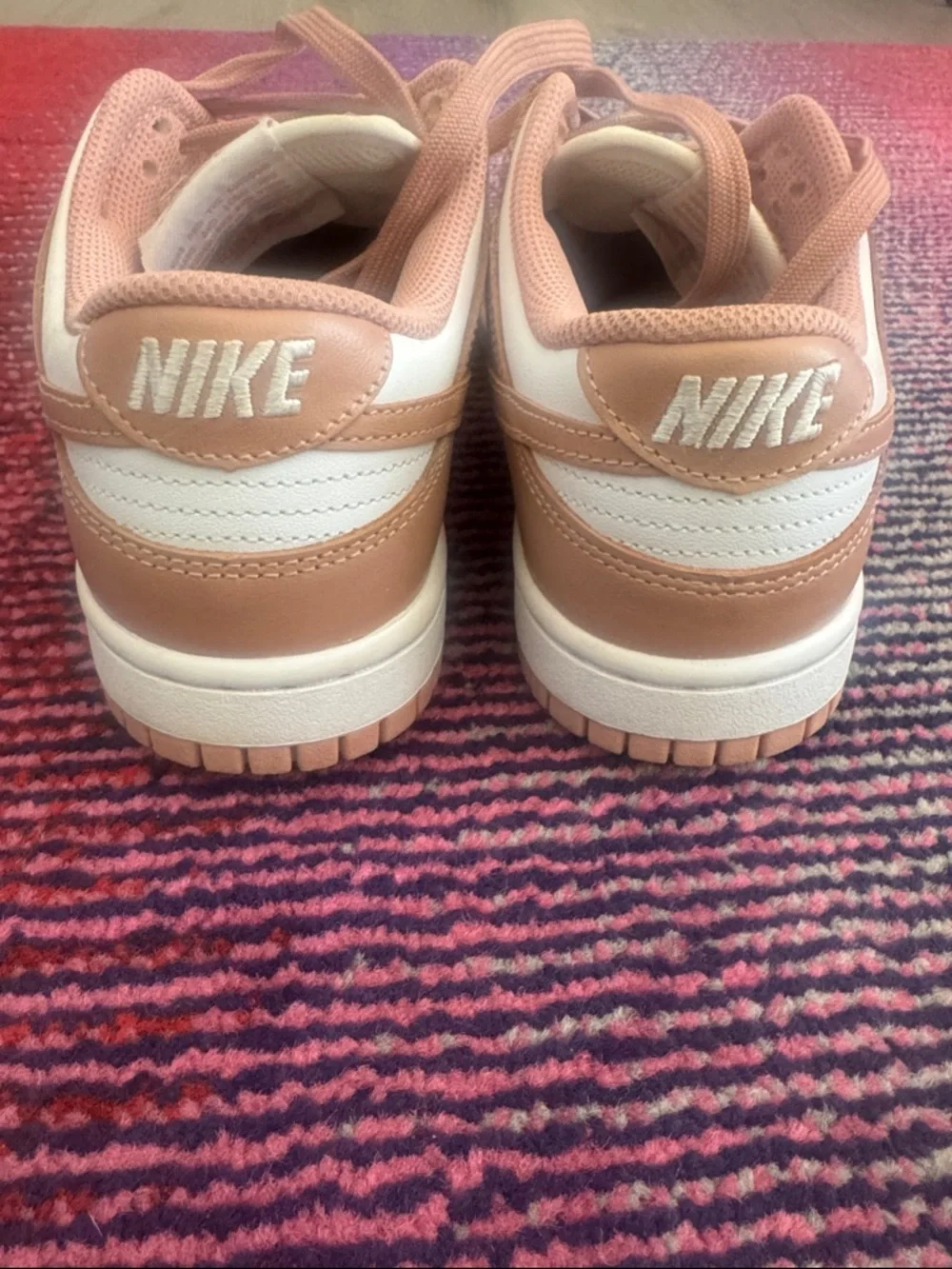 Nike Women’s dunks in tan color